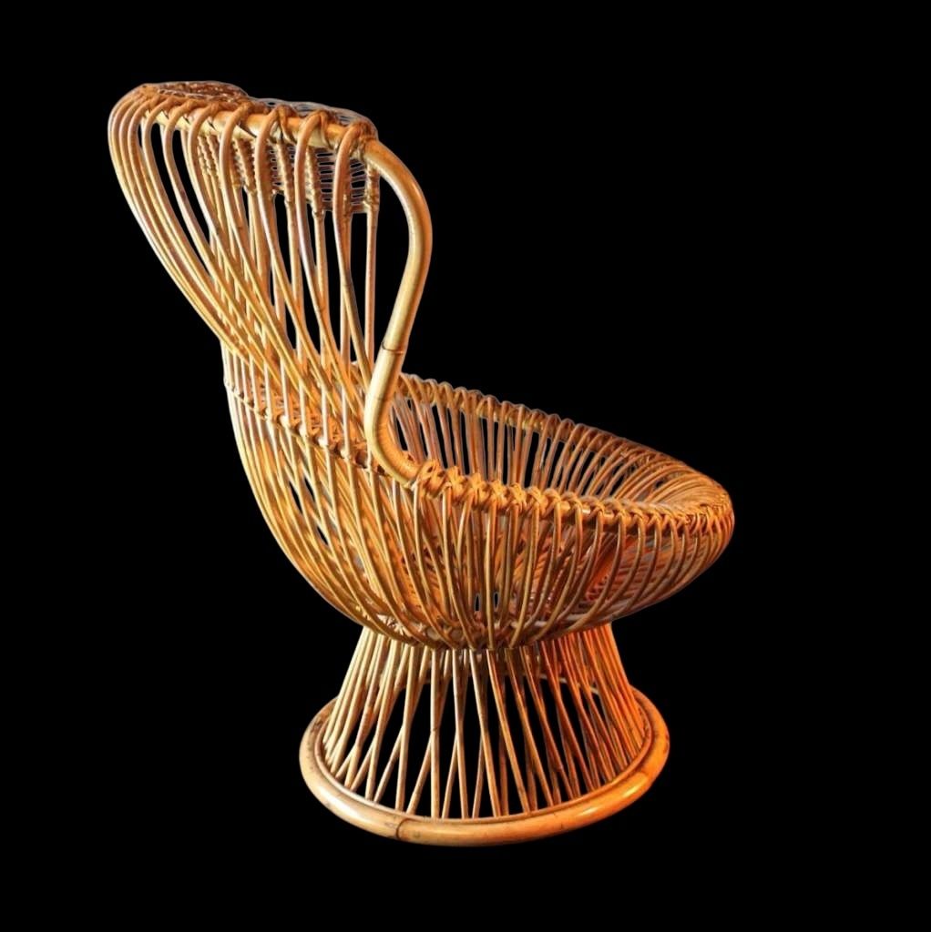 Franco Albini Wicker Armchair photo vinterior