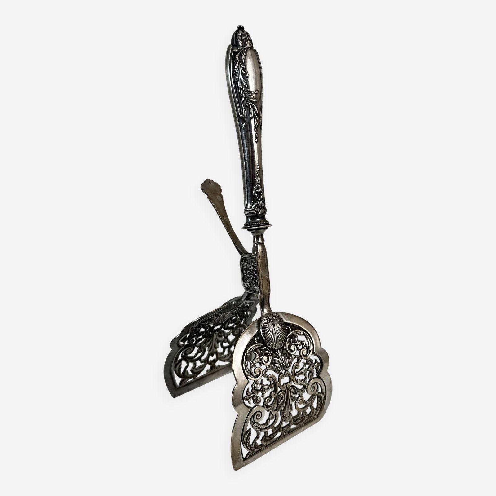 Silver Plated Asparagus Tongs, Early 20th Century
