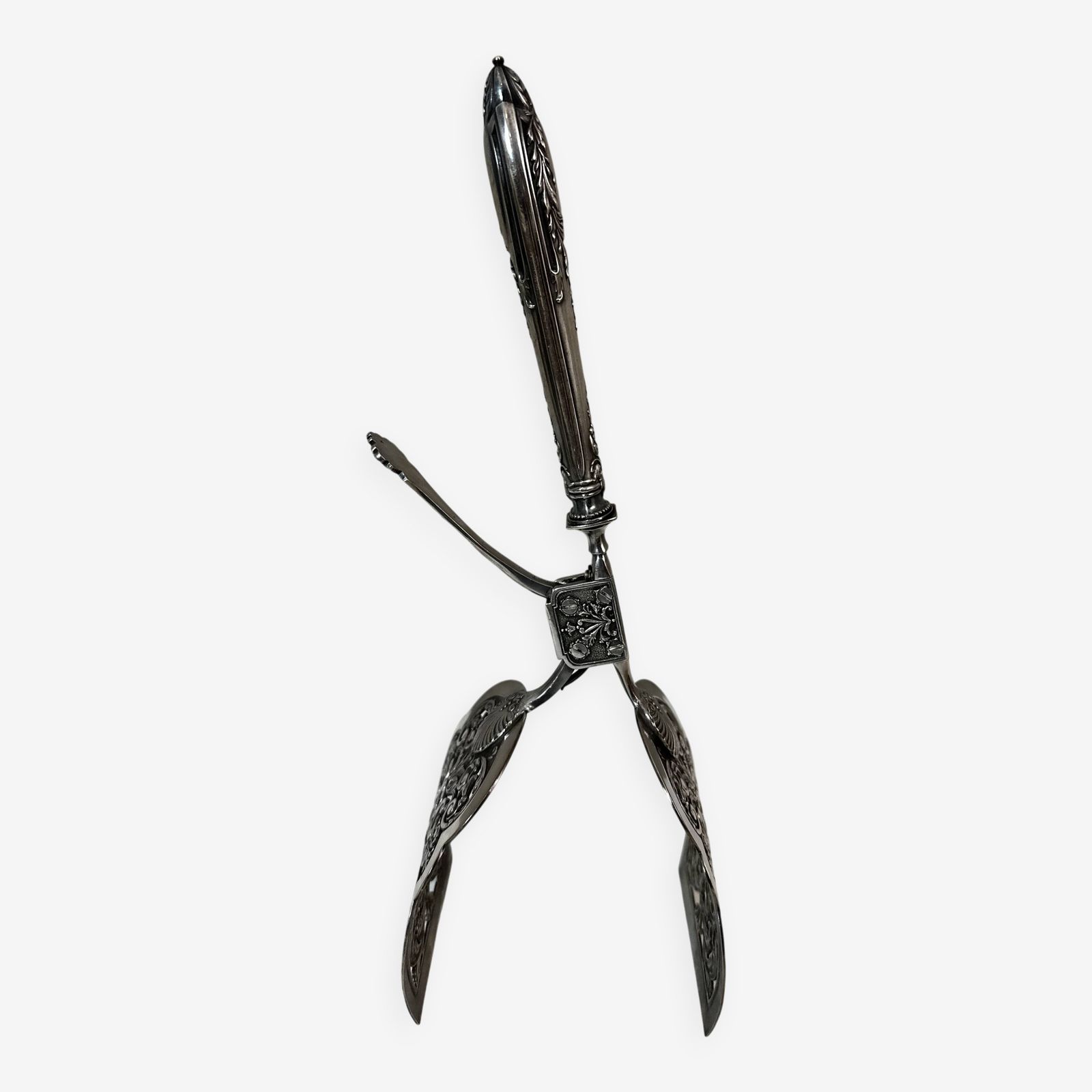 Silver Plated Asparagus Tongs, Early 20th Century photo furniture