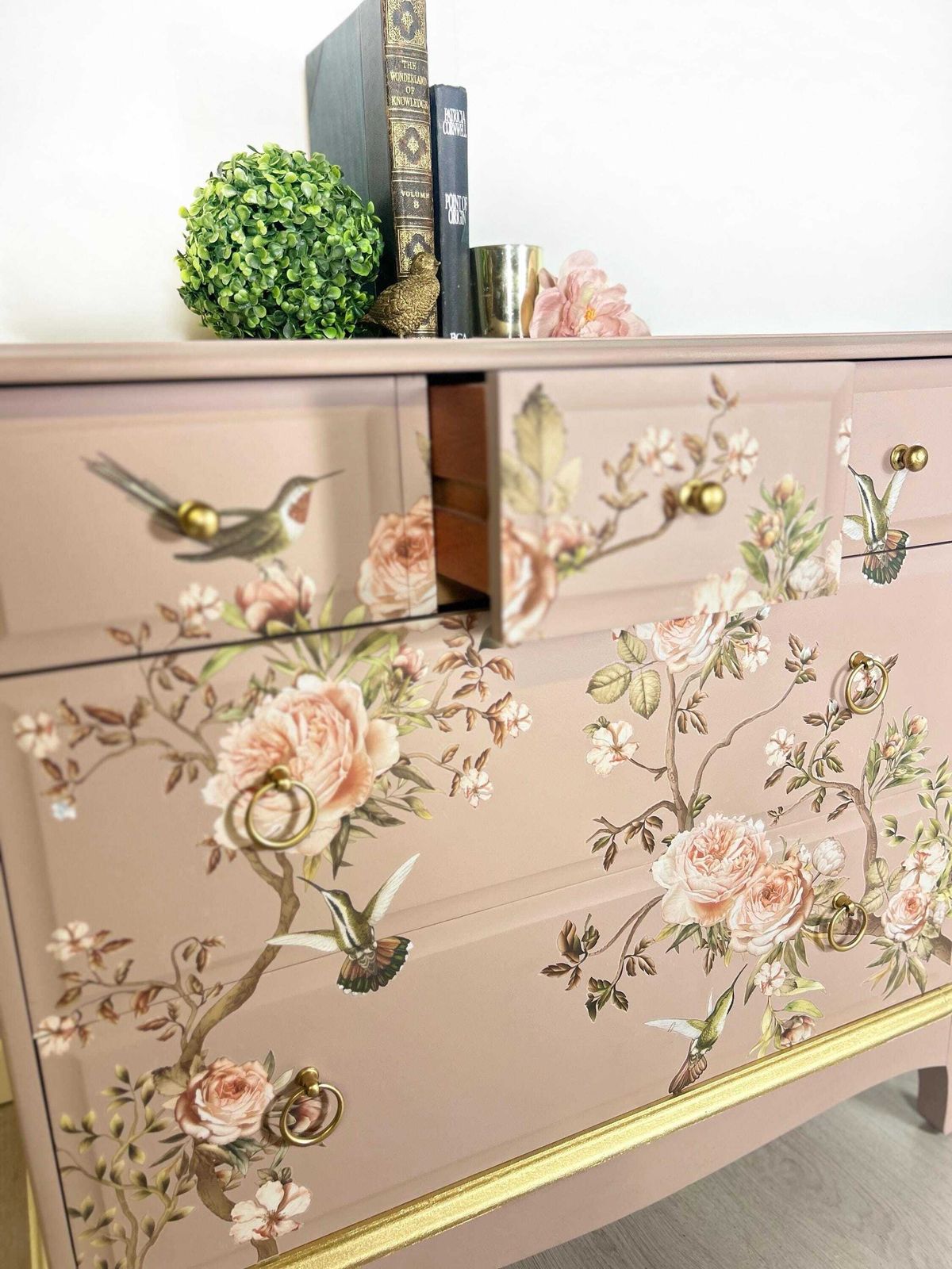 Pink Stag 3 Over 2 5 Drawer Chest Of Drawer photo vinterior