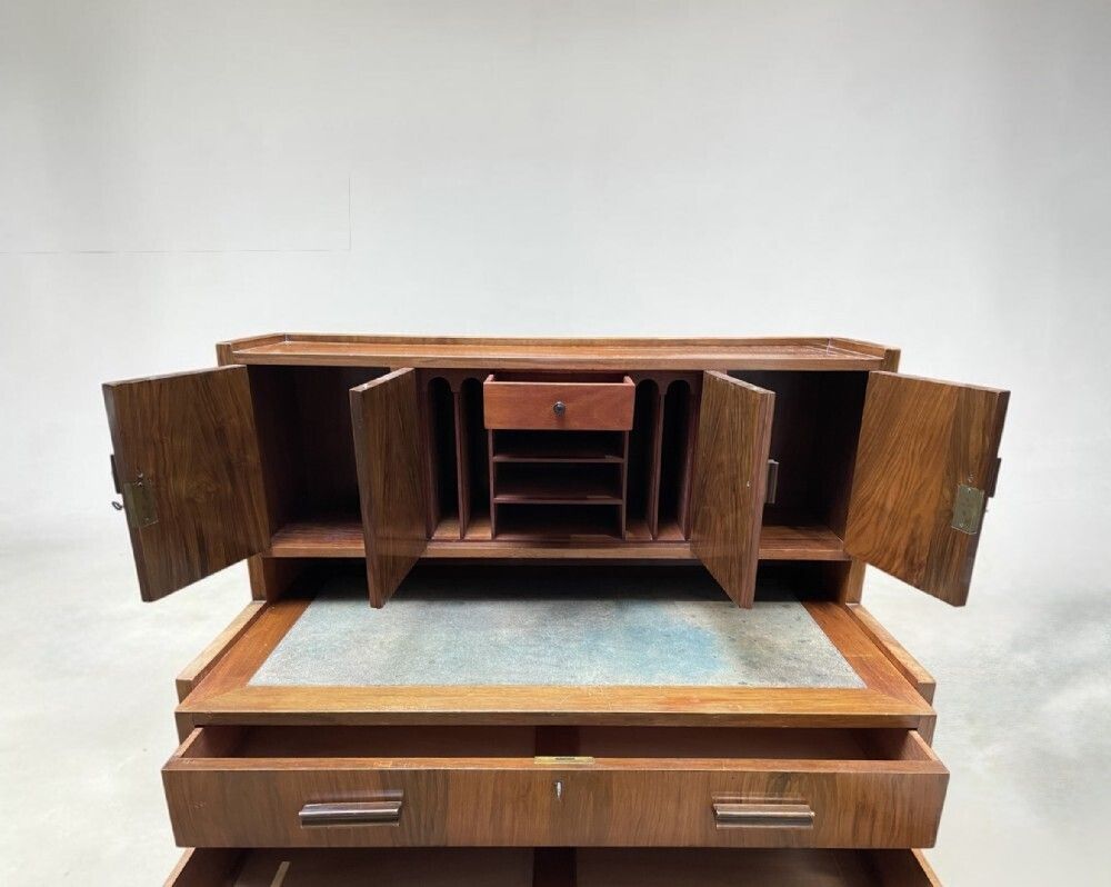 photo furniture A Compact Desk In Walnut
