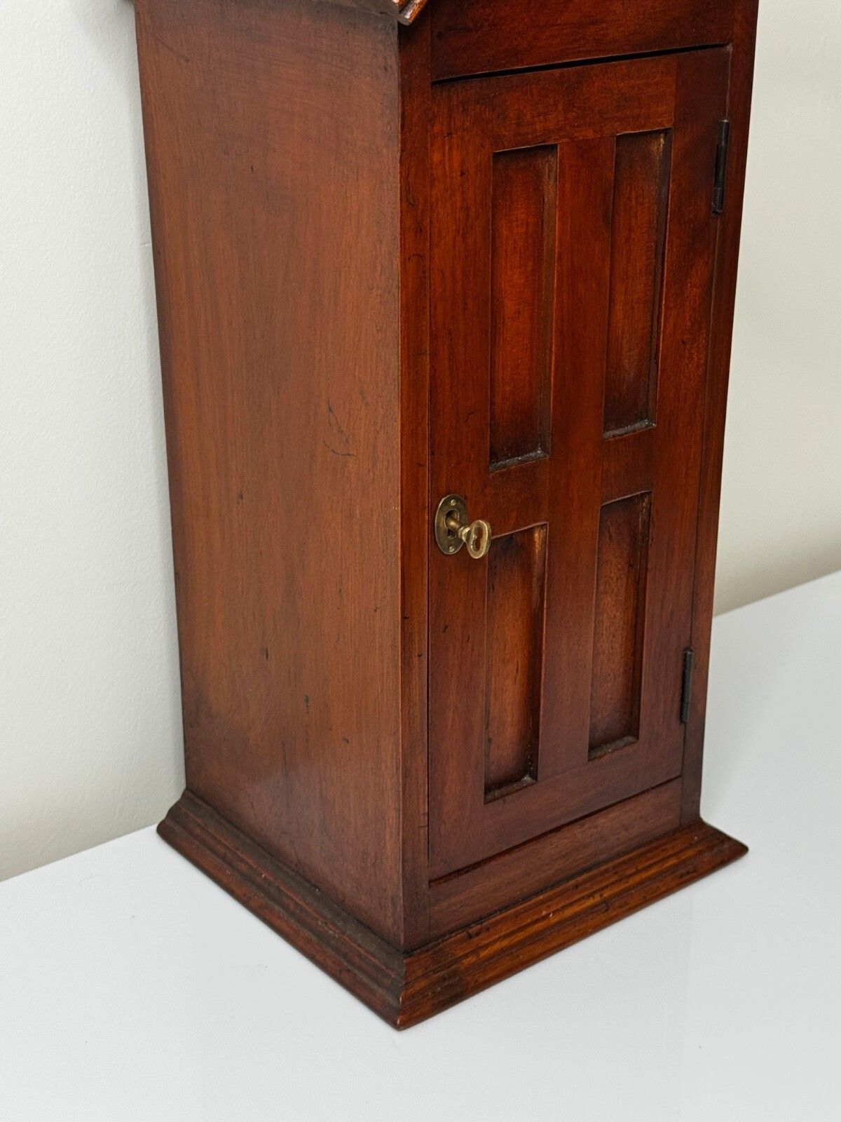 Mid Century Mahogany Indoor Post Box Palace Sentry With Lock & Key photo Home Decor