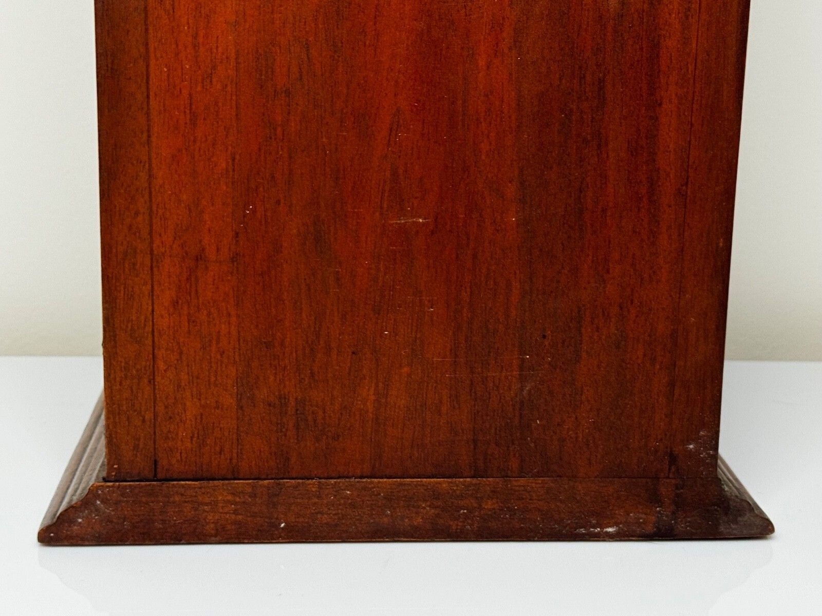 photo furniture Mid Century Mahogany Indoor Post Box Palace Sentry With Lock & Key
