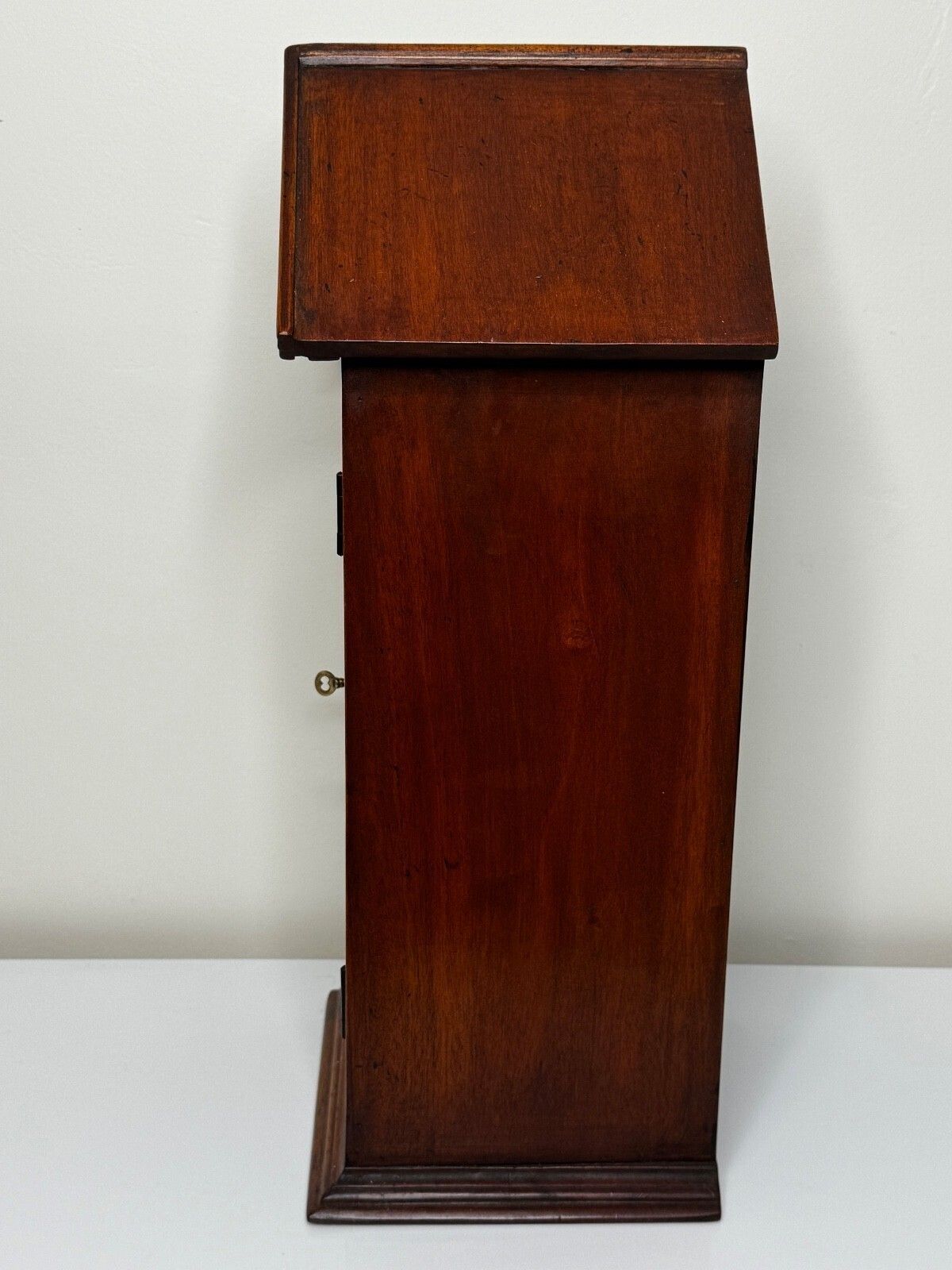 photo buy Mid Century Mahogany Indoor Post Box Palace Sentry With Lock & Key