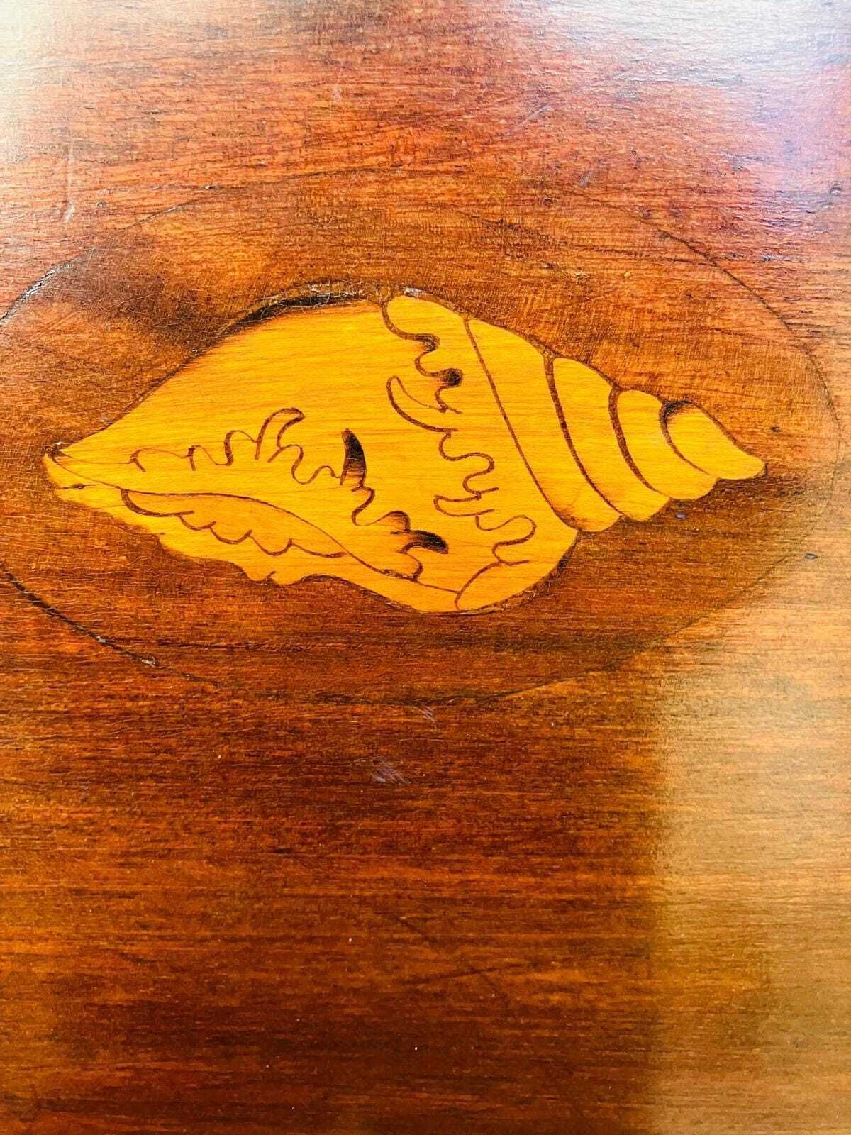 Antique Mahogany Bureau Writing Desk / Inlay Detail / C1930 photo vintage