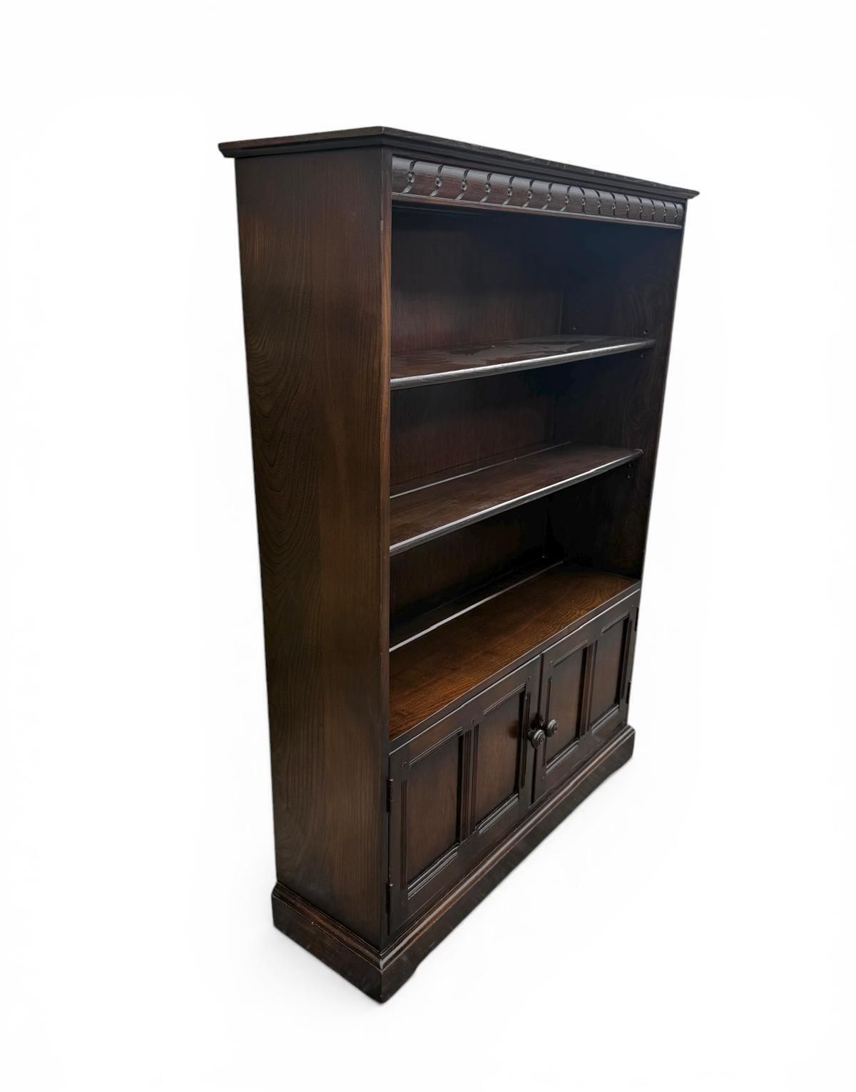 Vintage Ercol Elm Bookcase / Made In England / C1970 photo furniture