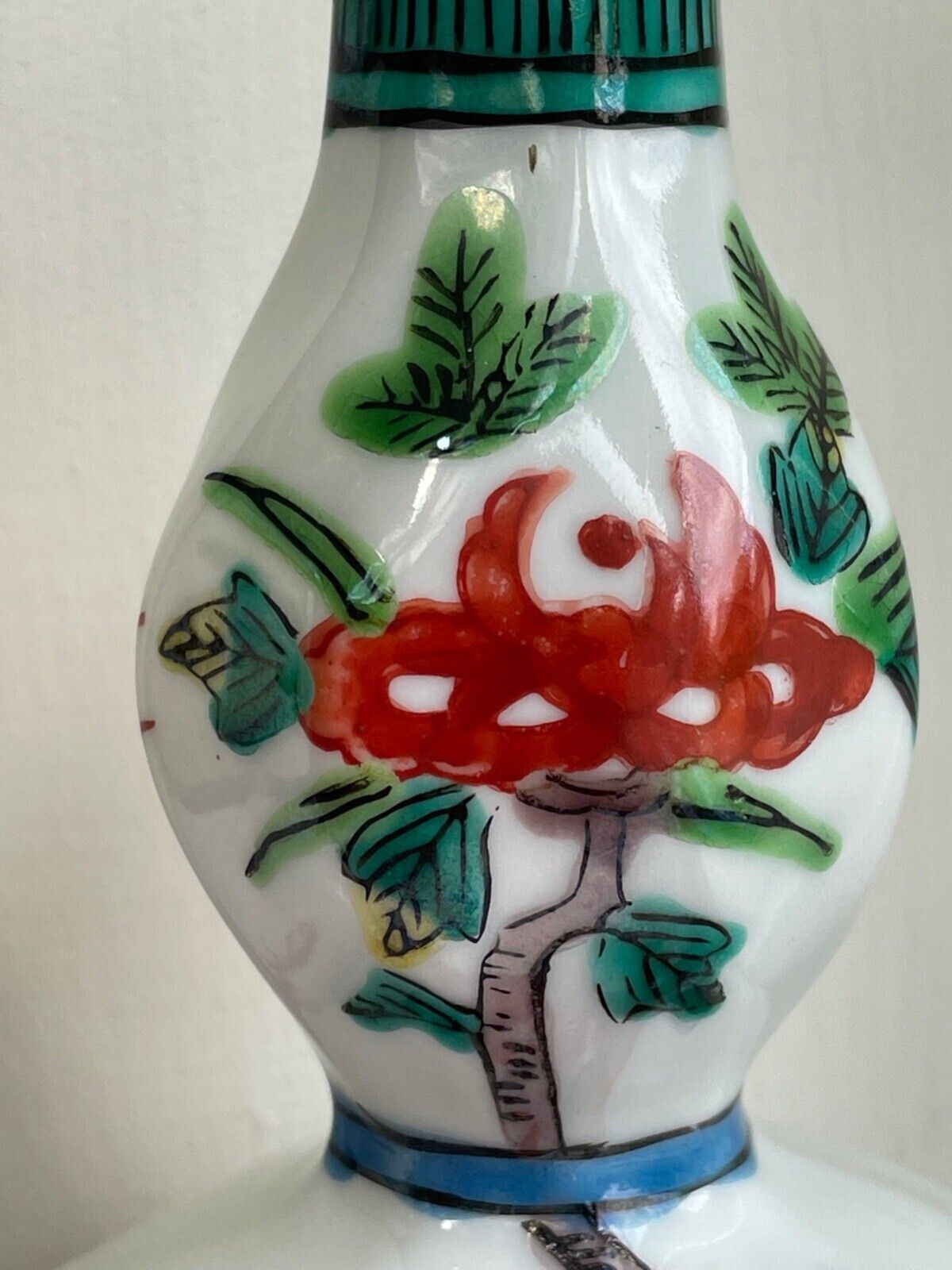 Pair Of Antique Japanese Meiji Porcelain Double Gourd Vases – Hand Painted Chrysanthemum, Signed, C.1860s photo buy
