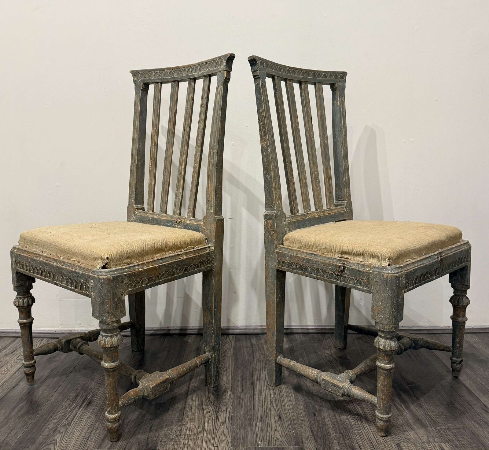 photo buy Set Of 19th Century Swedish Gustavian Dinning Chairs