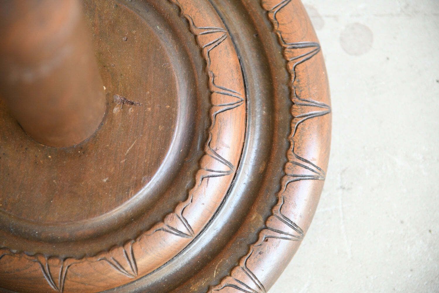 Asian Carved Wooden Standard Lamp photo Lighting