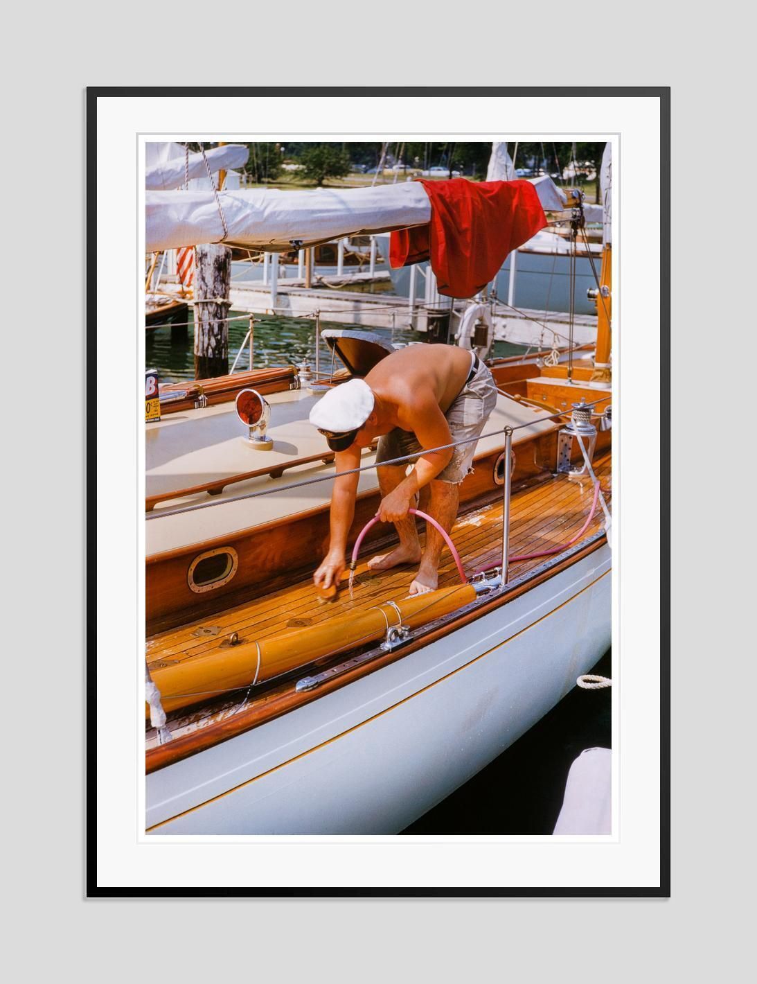Toni Frissell 'Chicago Yacht Club' 1955 Archival Pigment Print Framed In Black