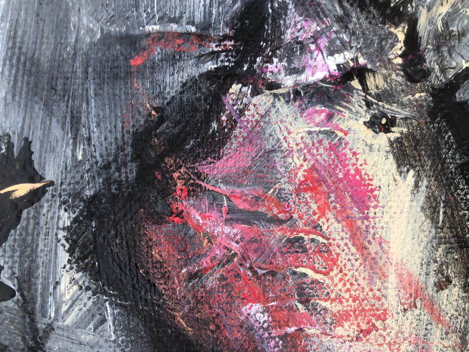 Nerea Caos Abstract Expressionist Self Portrait Oil Painting Contemporary Figurative Art 2023 photo Art