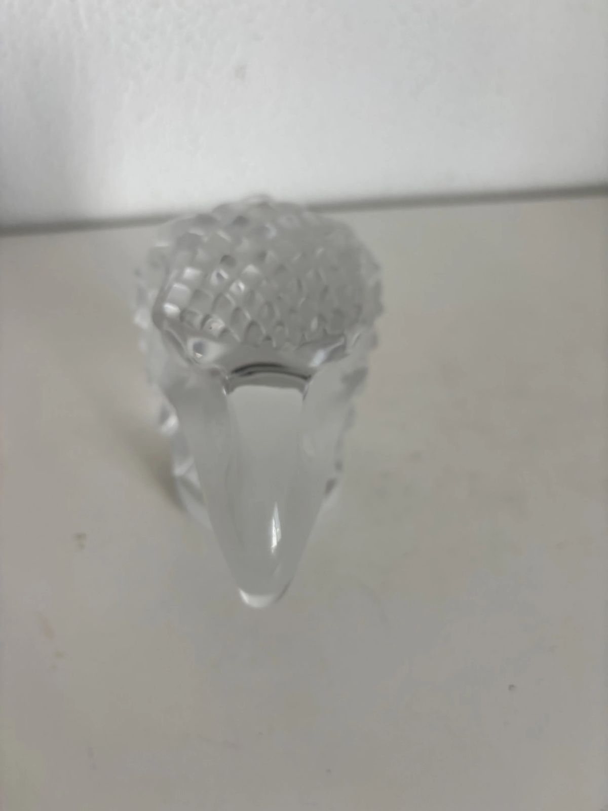 photo for sale Lalique France "Eagle Head" — Frosted Crystal Eagle Head Mascot, Signed, 1980s — Art Deco, Paperweight, French Glass Figurine