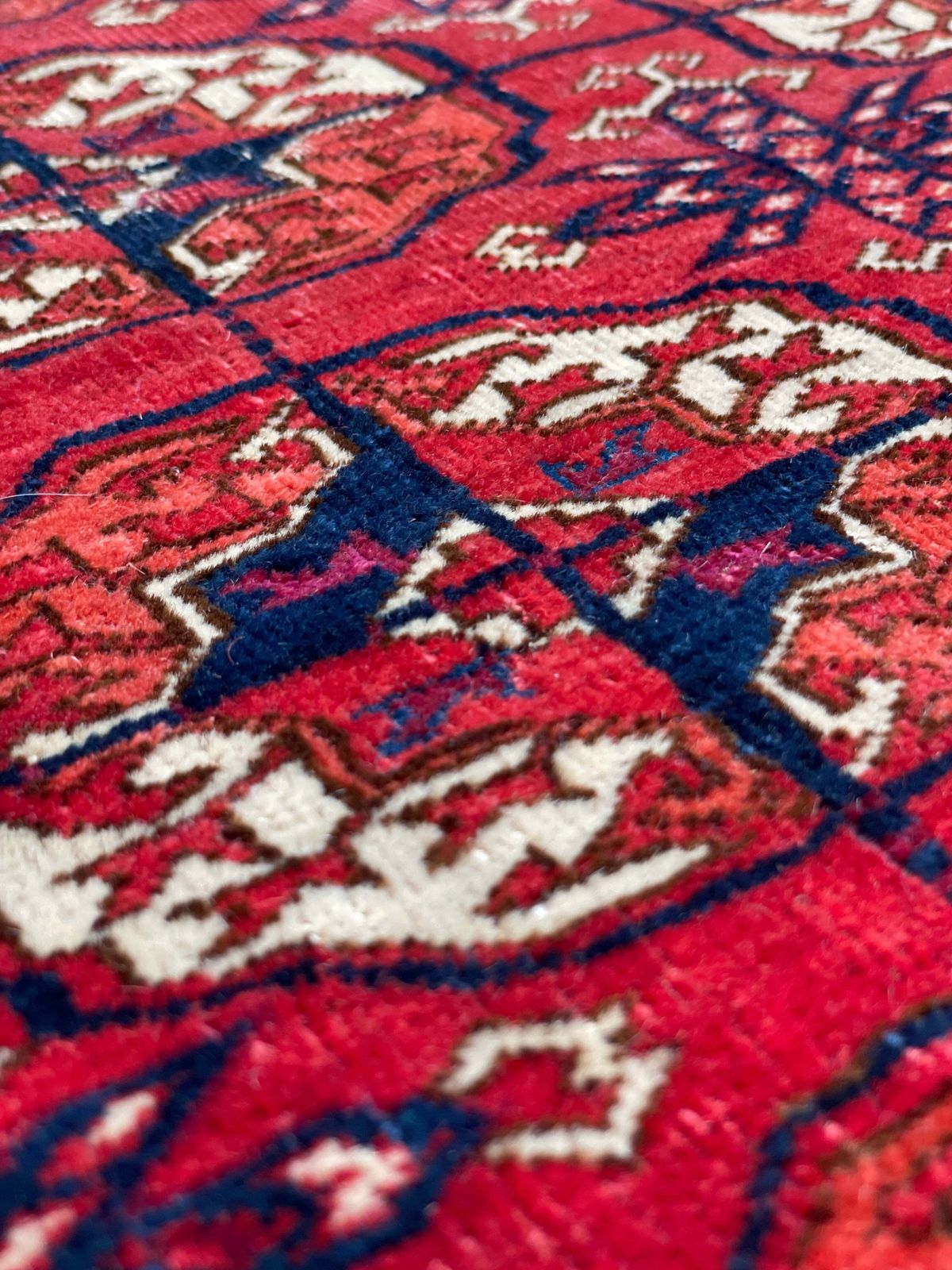Antique Tekke Turkoman Dowry Rug With Silk Highlights photo Textiles