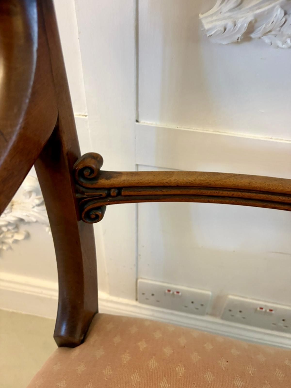 Antique 19th Century Mahogany Set Of 6 Dining Chairs Including 2 Carvers photo Furniture