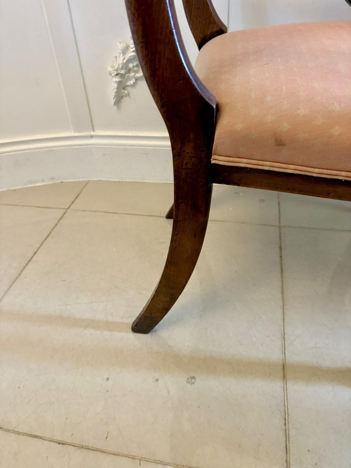 Furniture Antique 19th Century Mahogany Set Of 6 Dining Chairs Including 2 Carvers photo