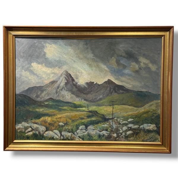 George Odlin "Rannoch Moor" Oil On Board