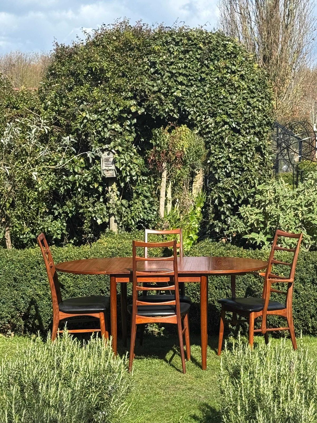 Mid Century Danish Teak Dining Table By Arne Vodder Seats 10 And 8 'Lis' Chairs By Nile Keofoed : 1960 photo vinterior