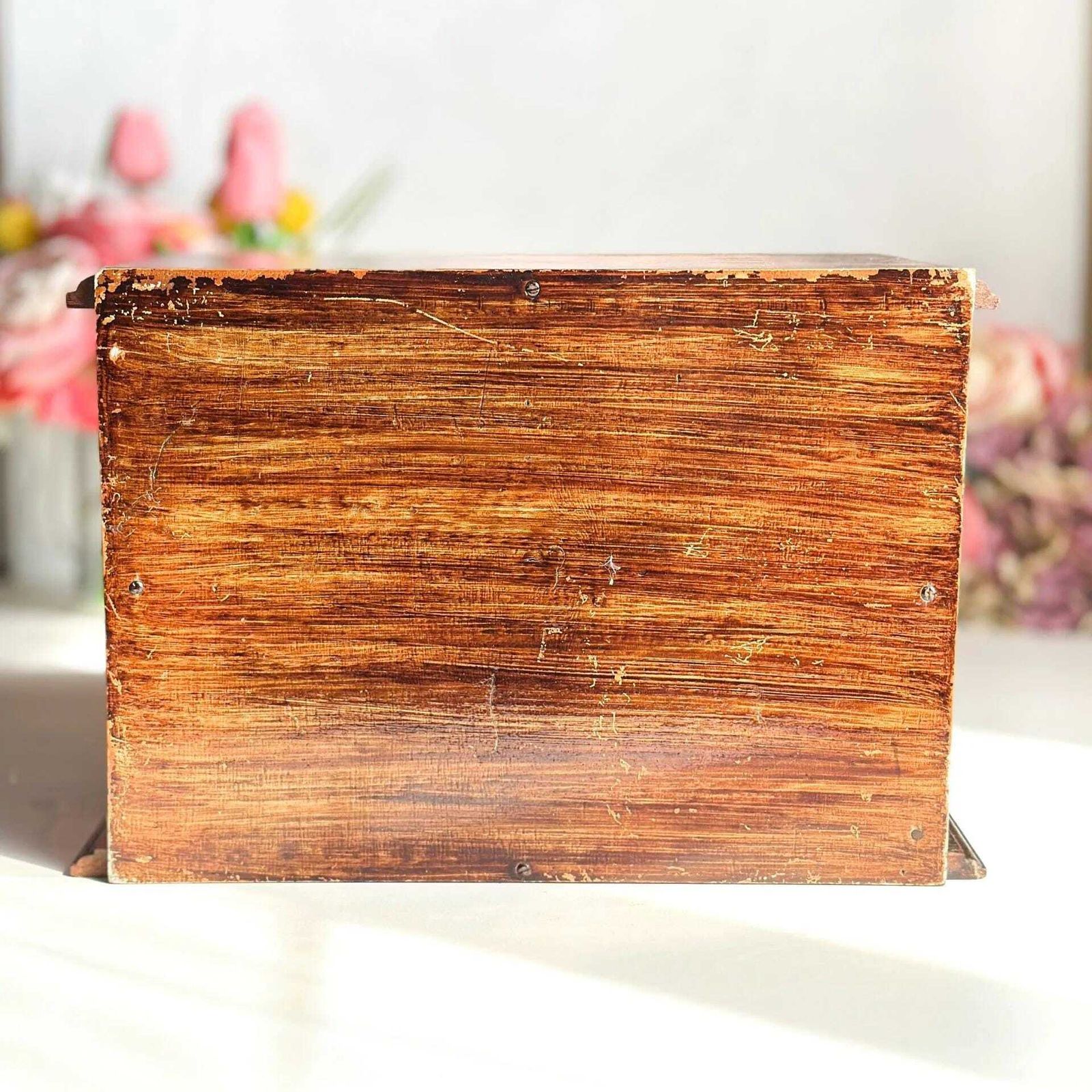 Vintage Wood Salesman Sample Chippendale Chest Brass Pulls photo 57.0