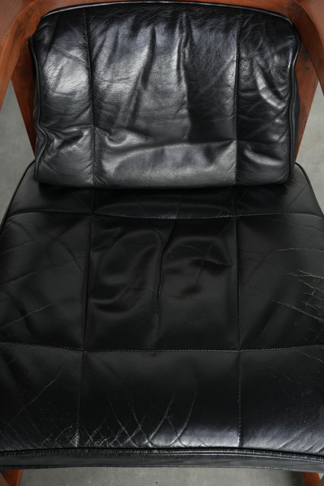 Luxury Black Leather Set Of 4 Art Deco Design Dining Chairs By Schuitema From The Decoforma Series With Armrests photo 2610.0
