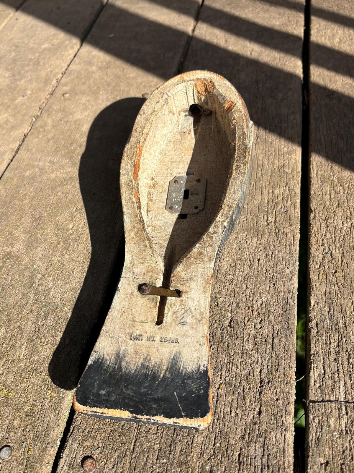 Vintage Wooden Pigeon Decoy H Trulock & Harriss Folk Art Dove Birds. 1950's photo 370.0