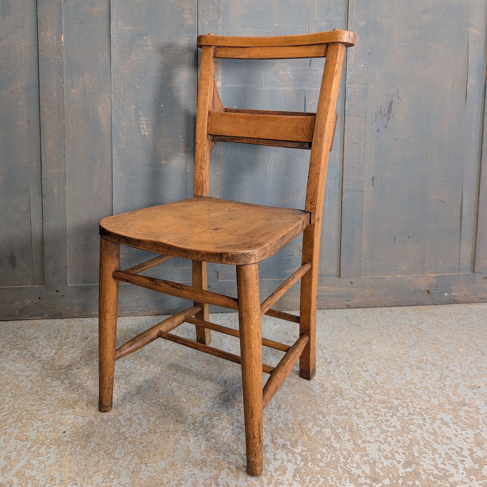 Pleasing Ochre 1910’s Elm & Beech Classic Church Chapel Chairs