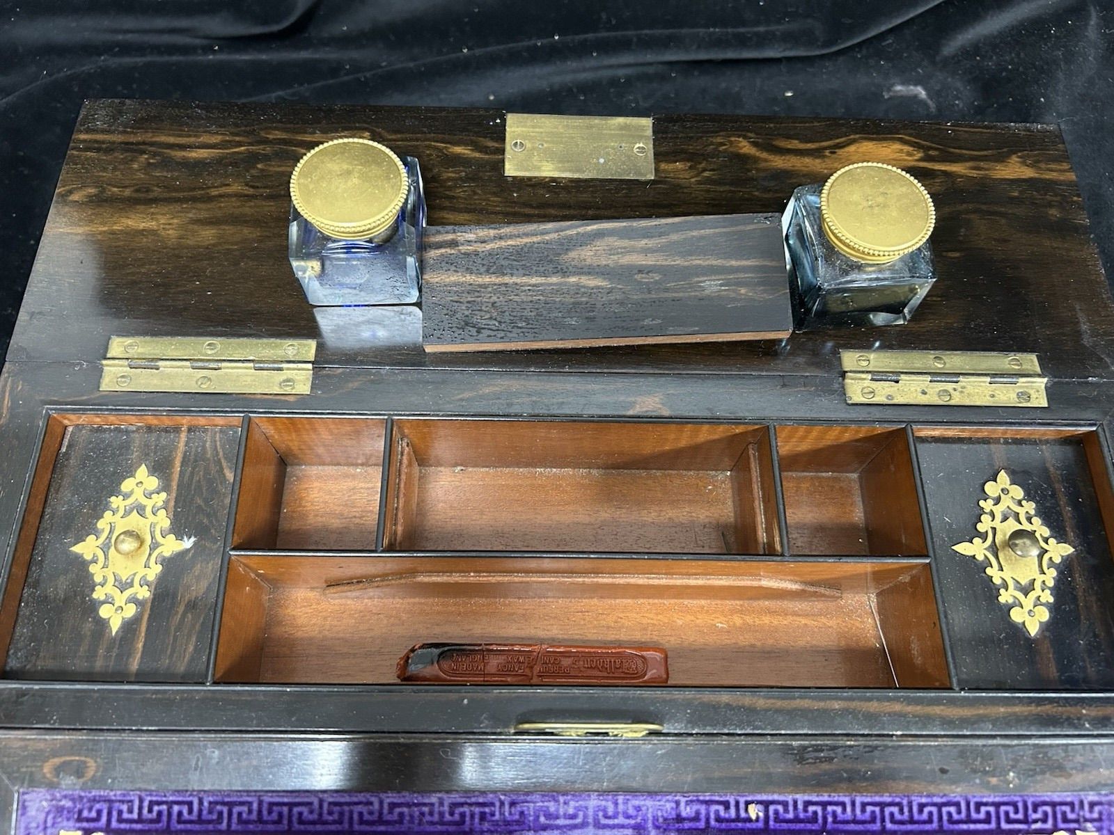 Magnificent Antique Betjemann & Son Gothic Revival Comomandel Writing Slope photo buy