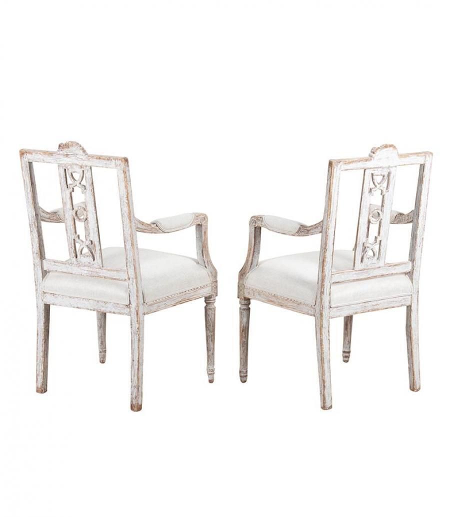 Pair Of Late 18th Century Swedish Gustavian Lindome Chairs photo furniture