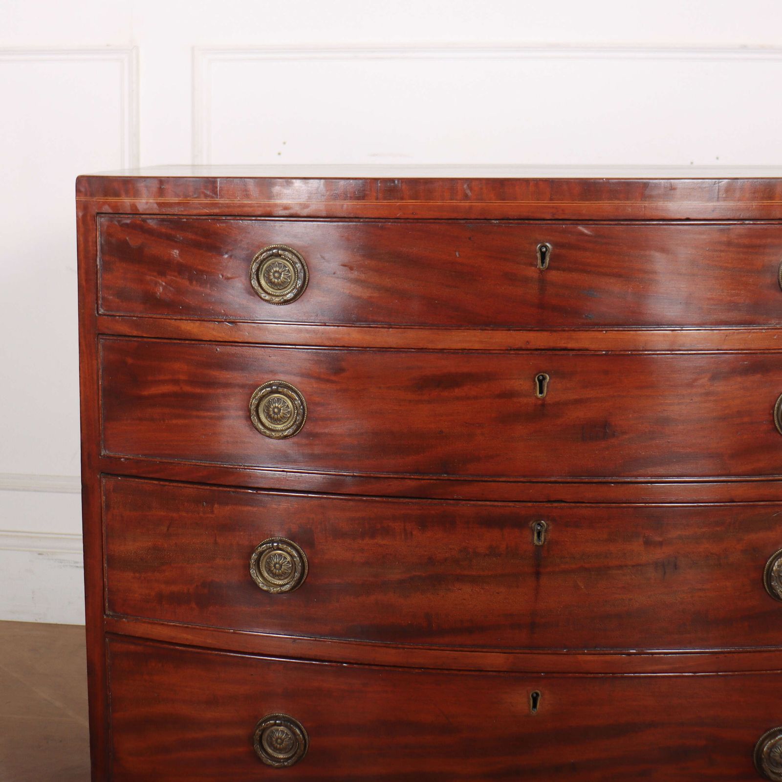 English Bowfront Chest Of Drawers photo for sale