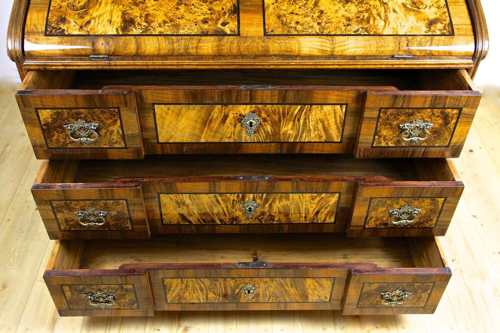 18th Century Baroque Secretaire/ Writing Cabinet, Germany Ca. 1770 photo 34300.0