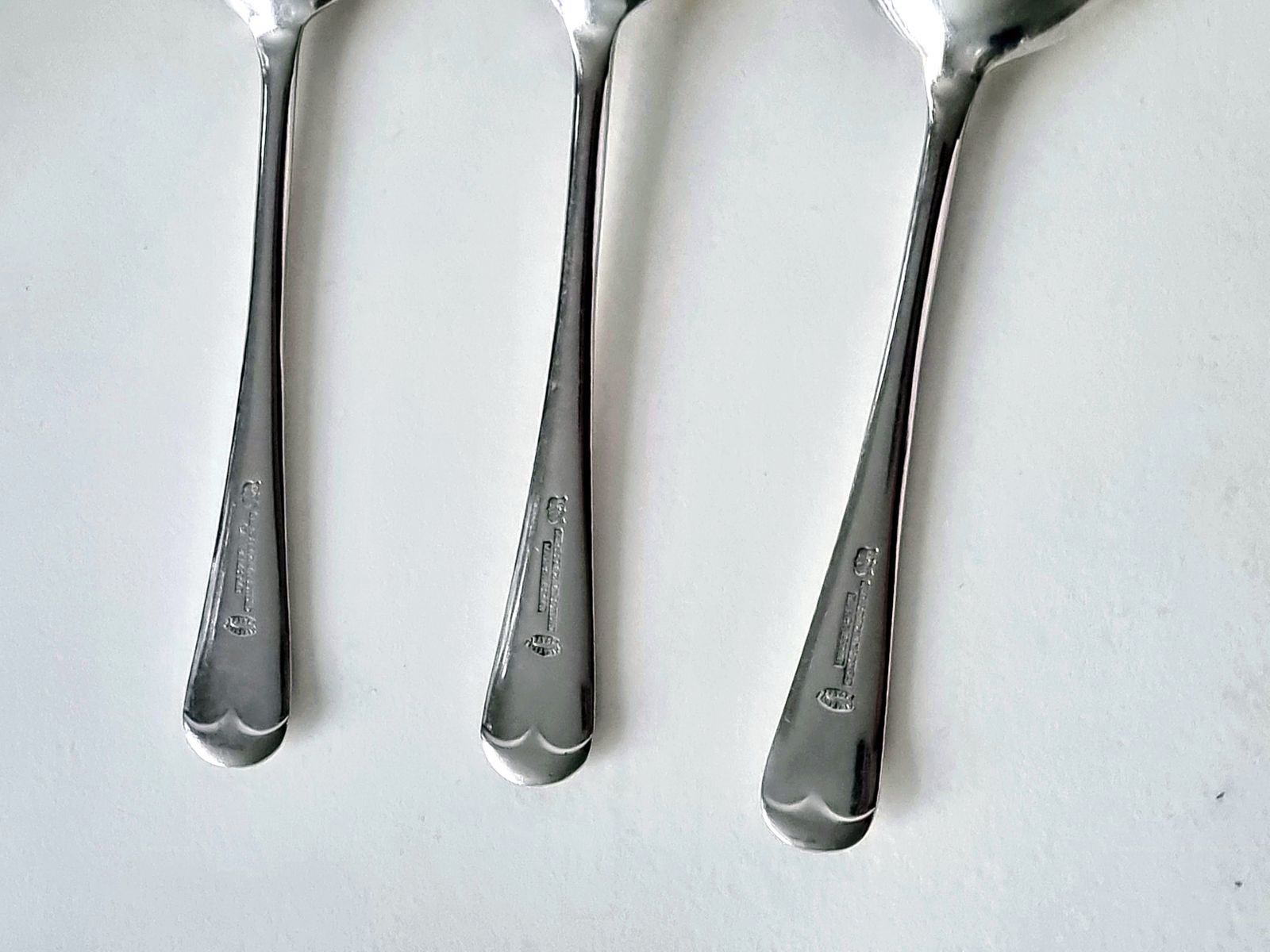 Vintage John Stephenson Sheffield Soup Spoons Set Of 3 photo vintage