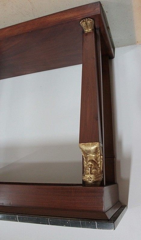 Mahogany Directoire Console Early 19th photo for sale