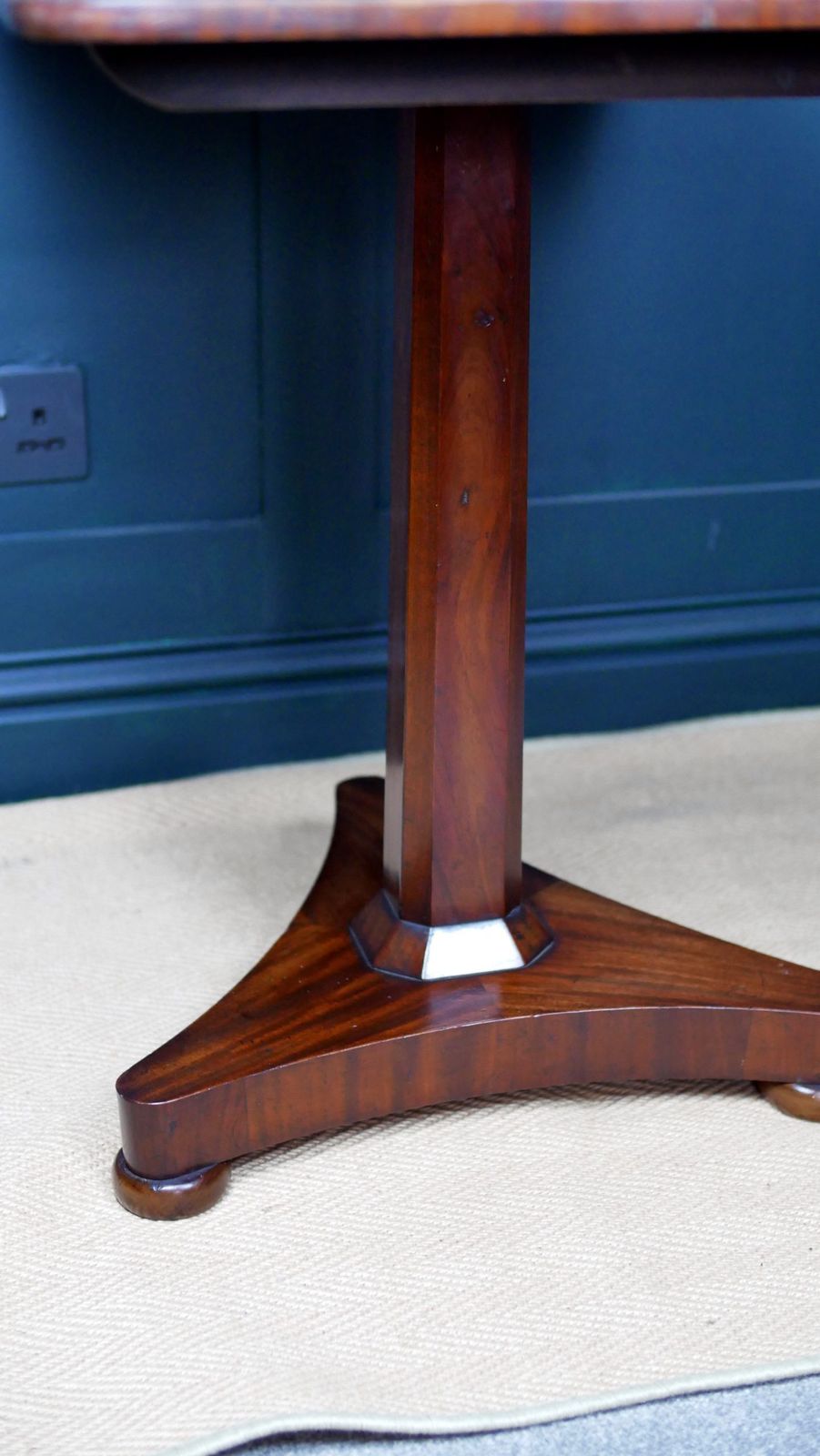 695.0 Antique William IV Rosewood Console Hall Side Table photo