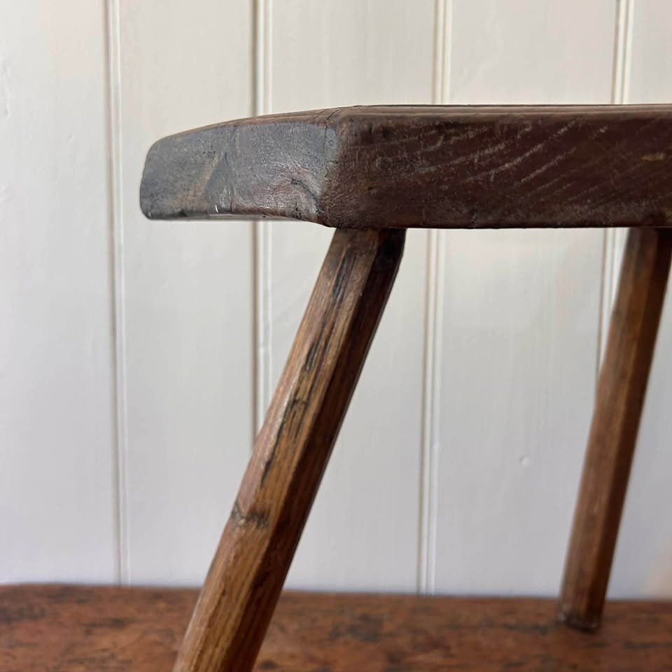 Primitive Three Legged Milking Stool photo buy