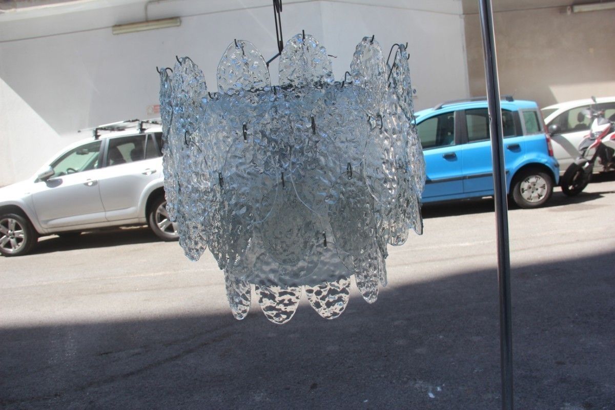 3000.0 Vistosi Italian Mid Century Chandelier Murano Art Glass 1960 photo