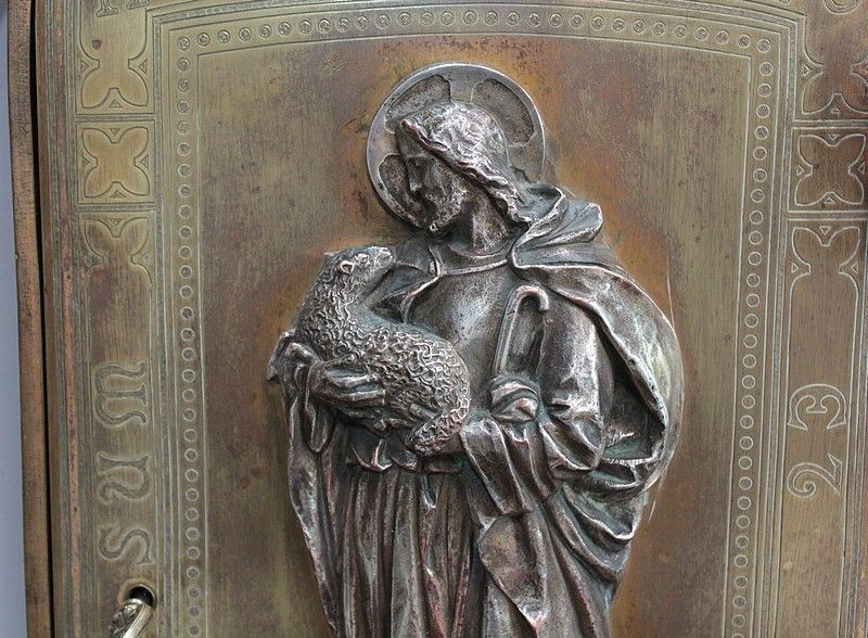 19th Century Bronze Tabernacle Door photo Home Fixtures