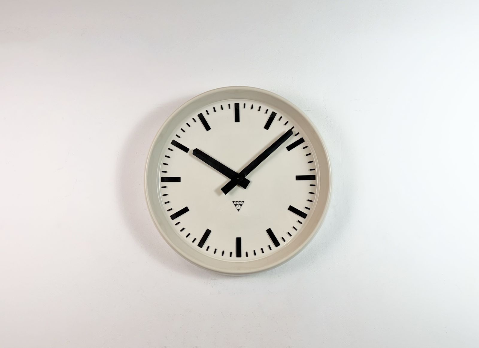 Large Industrial Bakelite Factory Wall Clock From Pragotron, 1960s photo furniture