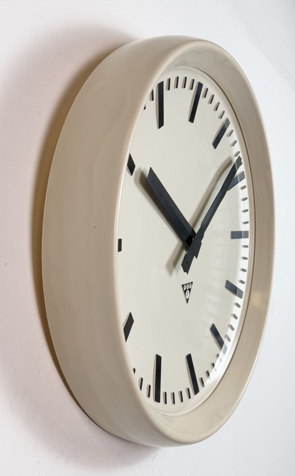 Large Industrial Bakelite Factory Wall Clock From Pragotron, 1960s photo 379.0
