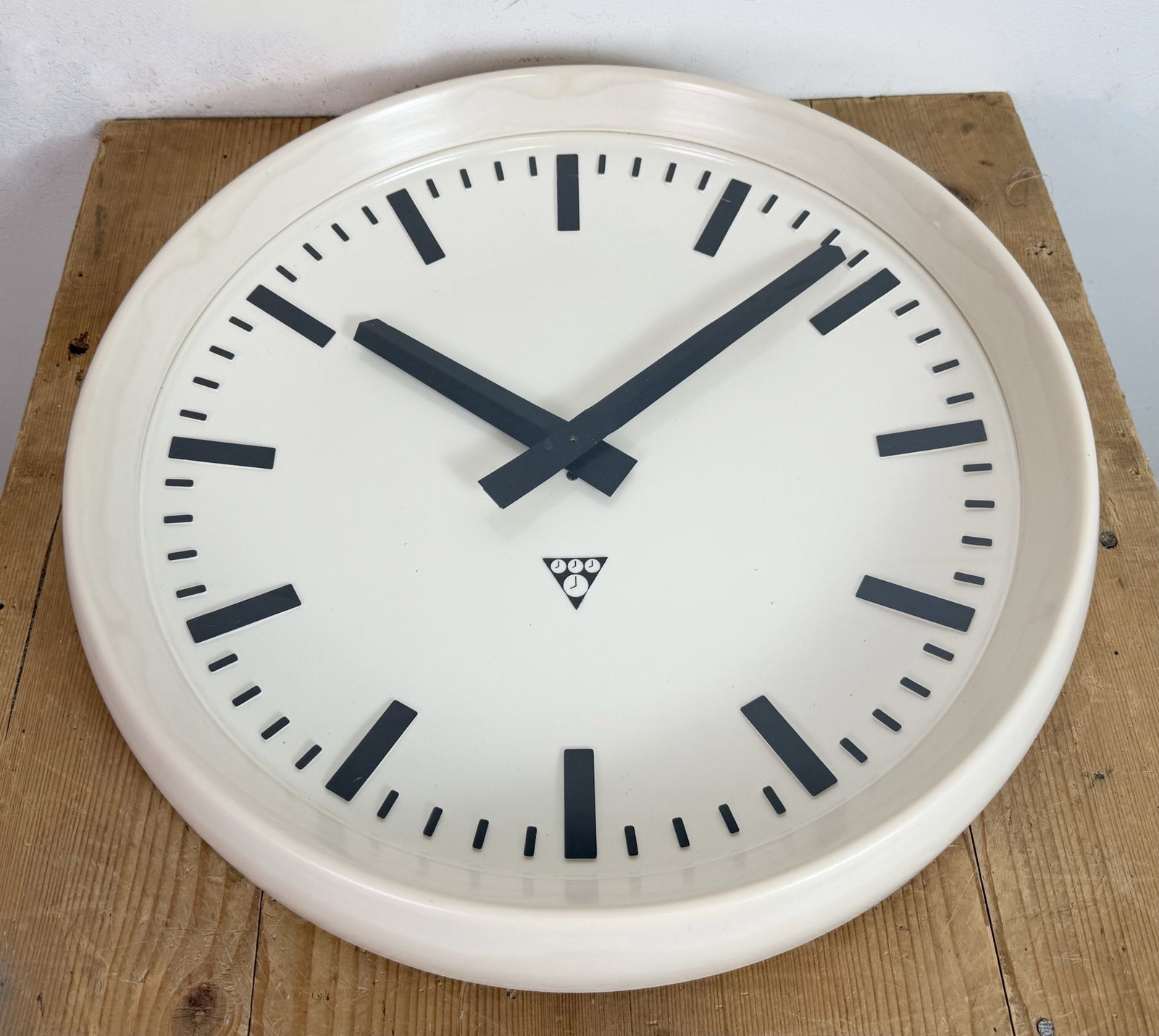 photo for sale Large Industrial Bakelite Factory Wall Clock From Pragotron, 1960s