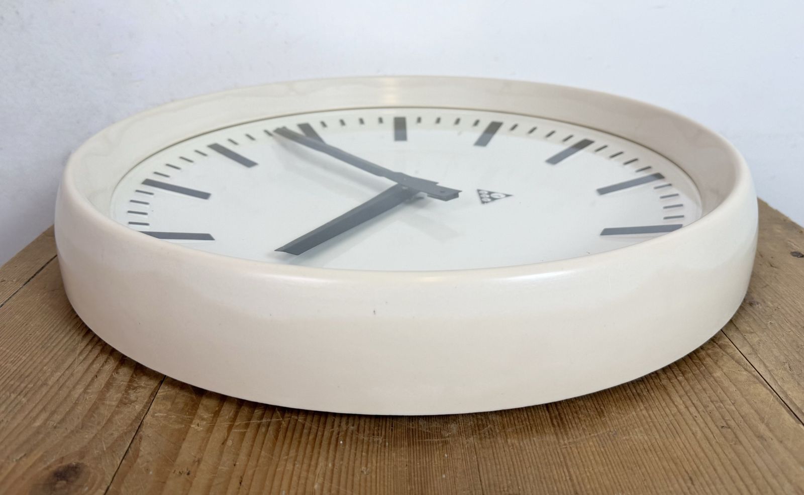 photo buy Large Industrial Bakelite Factory Wall Clock From Pragotron, 1960s