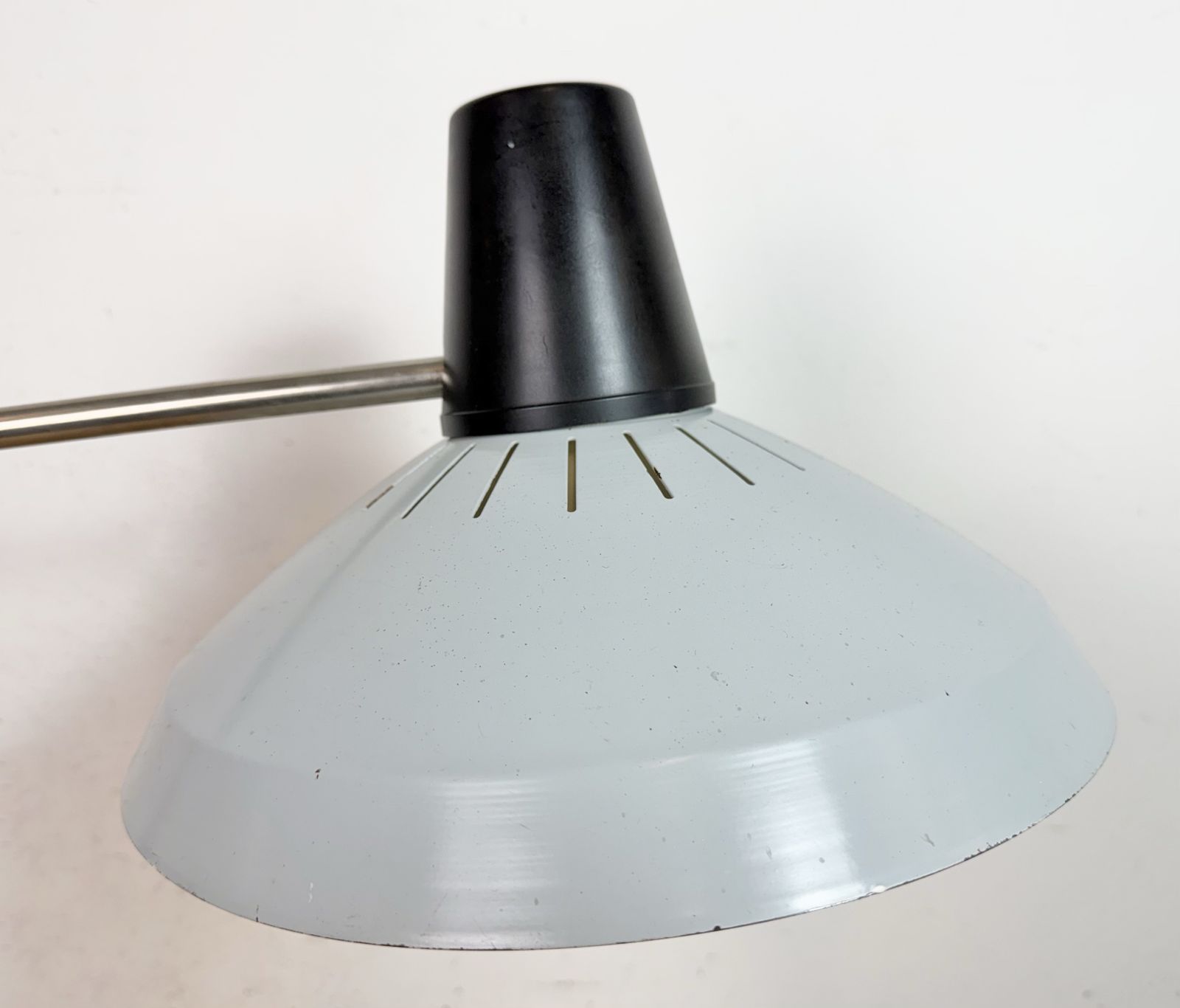 photo buy Grey Industrial Factory Office Desk Lamp From Elektrosvit, 1970s