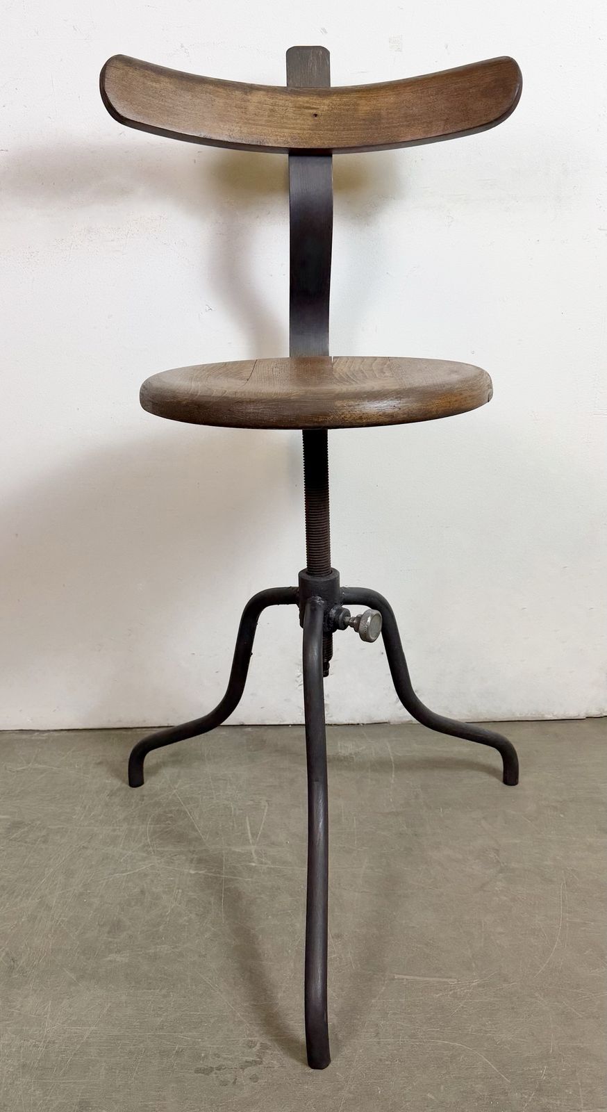 Industrial Factory Swivel Chair, 1950s photo for sale