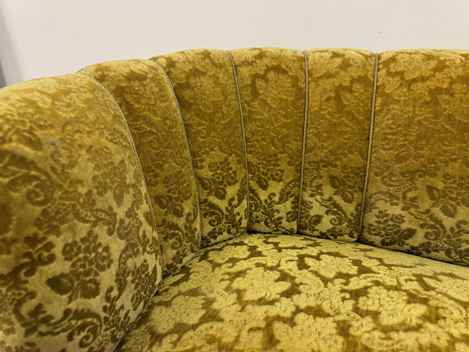 1930s Danish Curved Banana Sofa photo vinterior