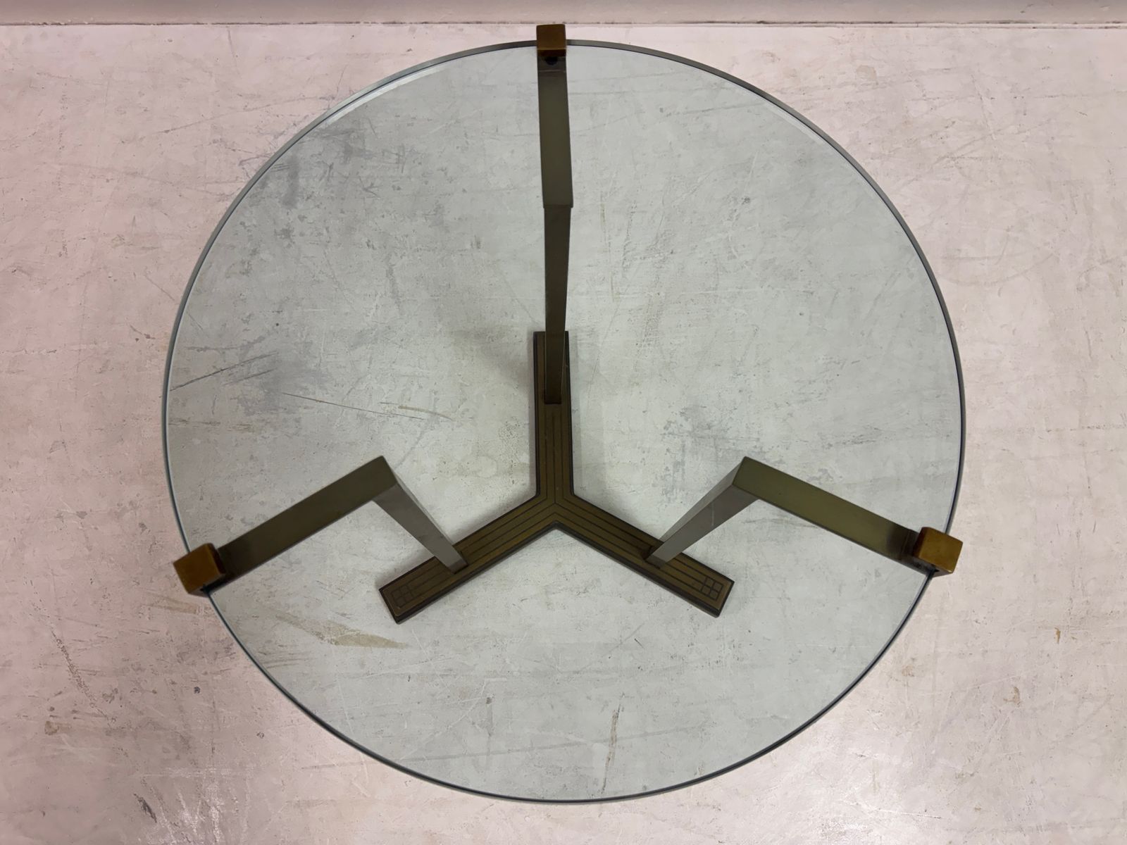 Bronze And Glass Side Table By Peter Ghyczy photo buy