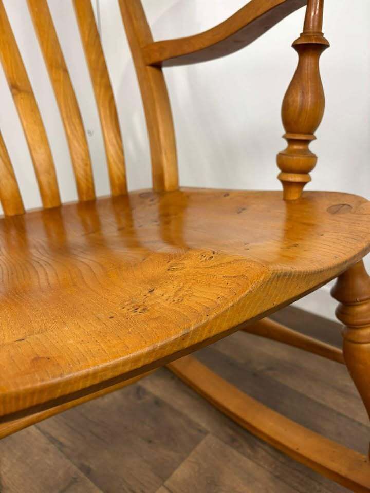photo for sale Vintage Elm Grandfather Rocking Chair