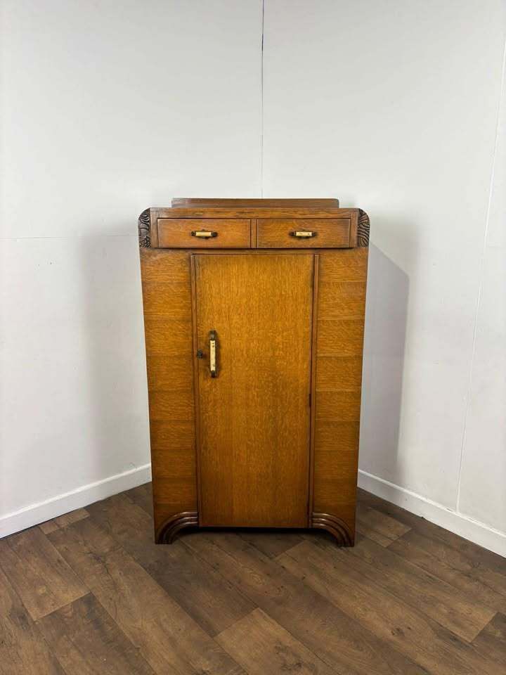 Vintage Oak Gentlemans Wardrobe photo buy