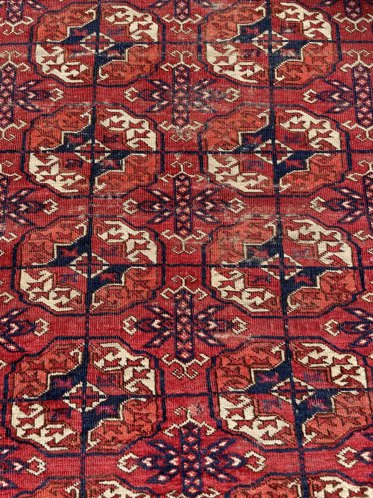 Antique Tekke Turkoman Dowry Rug With Silk Highlights photo 845.0