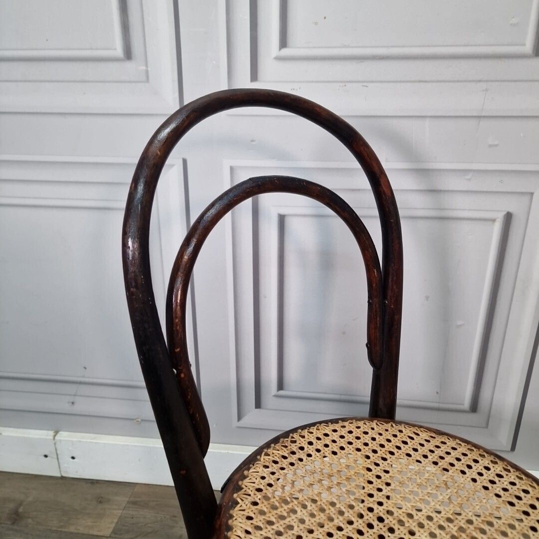 Child's Bistro Chair   Single Small Vintage Thonet Bentwood Wood Mid Century photo Furniture