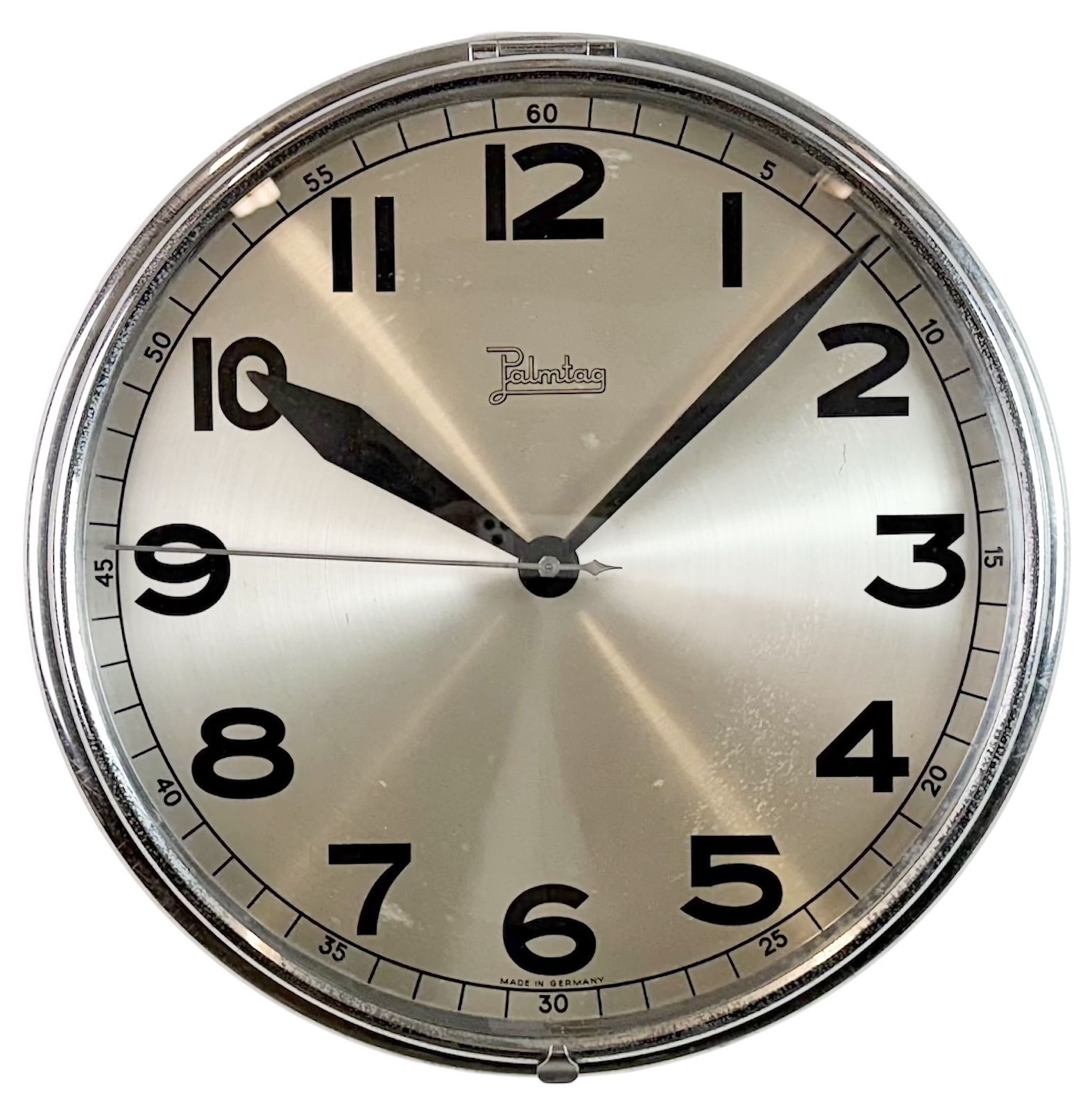 Vintage German Electric Wall Clock From Palmtag, 1960s