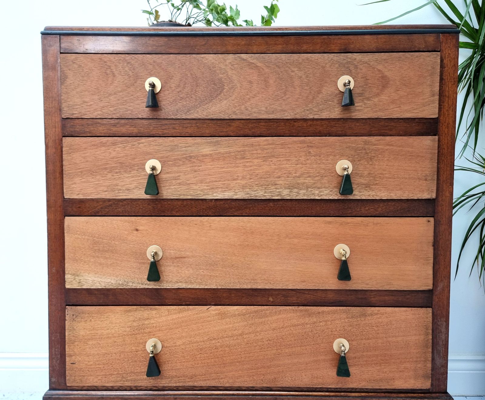 photo furniture Chest Of Drawers With Art Deco Bakelite Handles 1940s