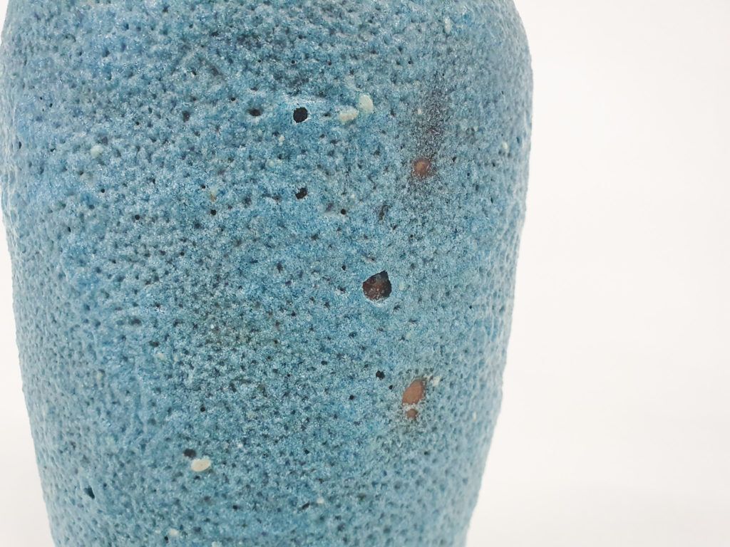 Blue "Fat Lava"Ceramic Vase Attrb. To Pieter Groeneveldt , The Netherlands 1970's photo 110.0